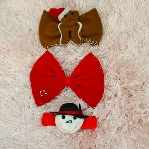 Christmas barrettes